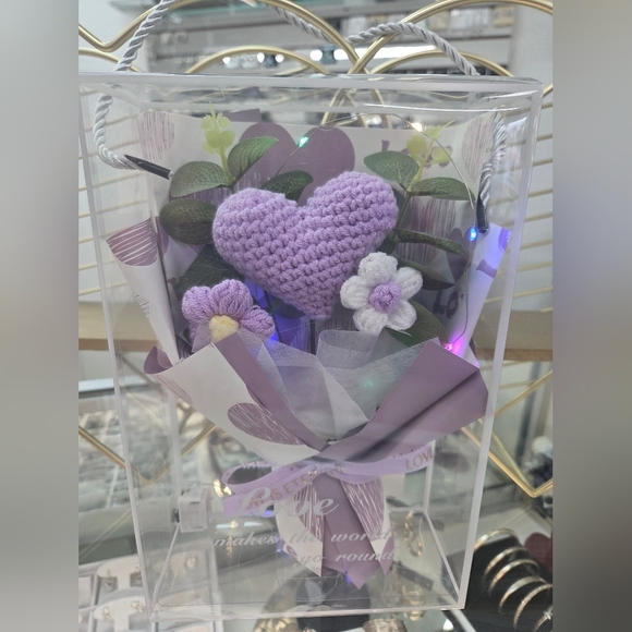 Handmade Other - Crocheted Valentines Bouquet